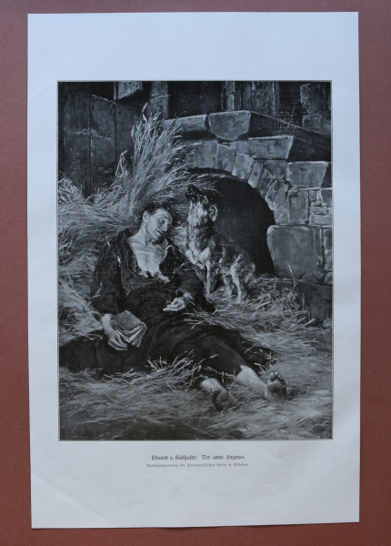 Art Print Eduard von Gebhardt 1909 The poor Lazarus
